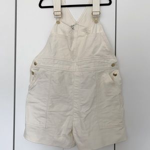 XL Big Bud Press vintage white overalls